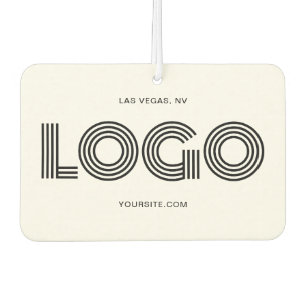 Modern Rectangular Promotional Logo and Photo Car Air Freshener