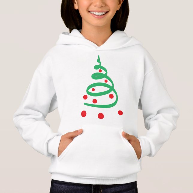 Modern Red and Green Christmas Tree (Front)