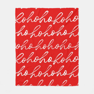  Modern Red and White Christmas Pattern  Fleece Blanket