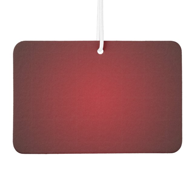 Modern Red-Black Grainy Vignette Car Air Freshener (Front)