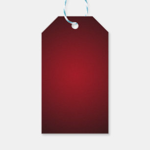 Modern Red-Black Grainy Vignette Gift Tags