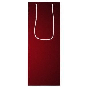 Modern Red-Black Grainy Vignette Wine Gift Bag