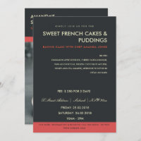 MODERN RED BLACK PHOTO WORKSHOP INVITE TEMPLATE