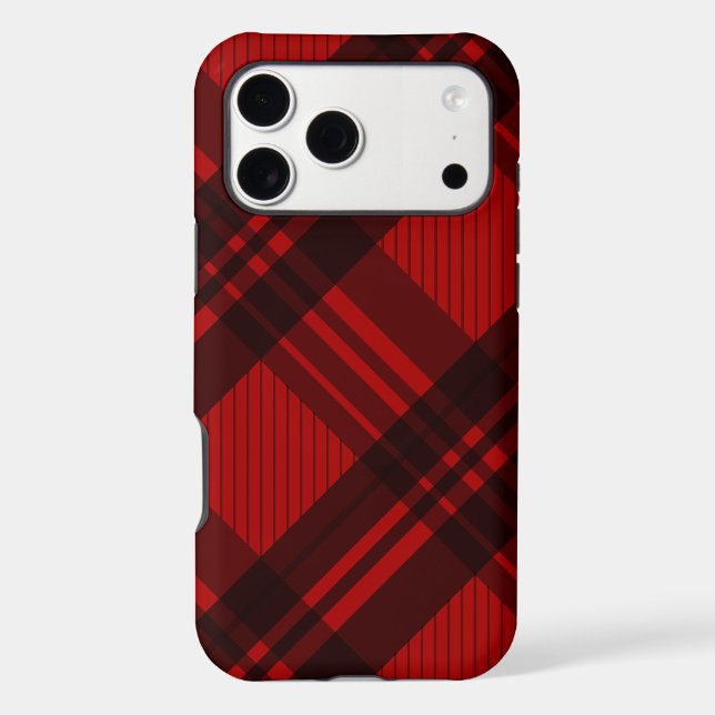  Modern Red & Black Plaid  (Back)