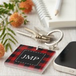 Modern Red Buffalo Plaid Personal Initial Key Ring<br><div class="desc">Elevate your style with our Modern Red Buffalo Plaid Personal Initial product,  exclusively available on Zazzle! Whether you're looking to add a touch of rustic charm to your wardrobe or searching for the perfect personalised gift,  this product is designed just for you.</div>