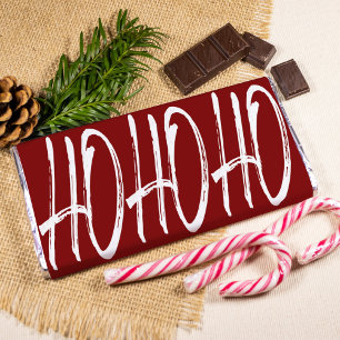 Modern red christmas chocolate wrapper Hersheys XL Photo Print