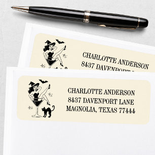 Modern Red Green Christmas Gift Return Address