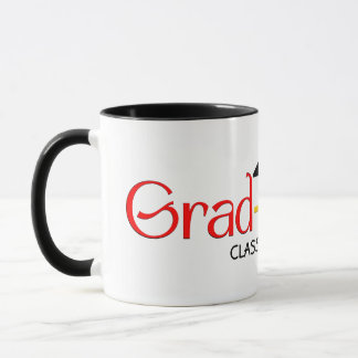 Modern Red Green Yellow Graduate Mug