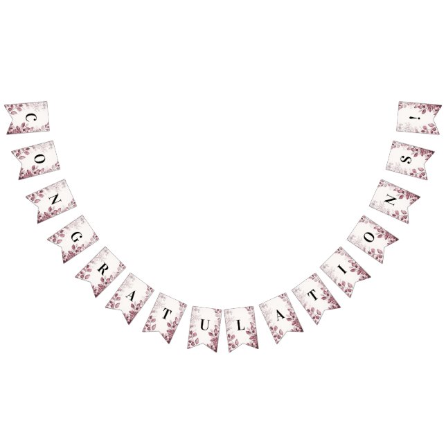 Modern Red Leaves Bunting Flag (All)