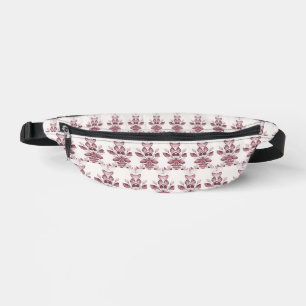 Modern Red Leaves Fanny Pack