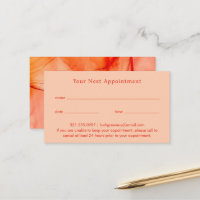 Modern Red Orange Abstract Elegant
