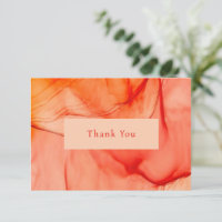 Modern Red Orange Abstract Elegant