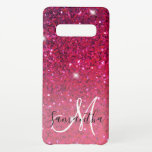 Modern Red & Pink Glitter Sparkles Name Samsung Galaxy Case<br><div class="desc">Introducing our sensational product: Modern Red & Pink Glitter Sparkles! Add a touch of glamour and pizzazz to your life with these mesmerising glitter sparkles, designed to captivate and dazzle all who lay eyes on them. Whether you're looking to adorn your personal belongings, create stunning crafts, or add a touch...</div>