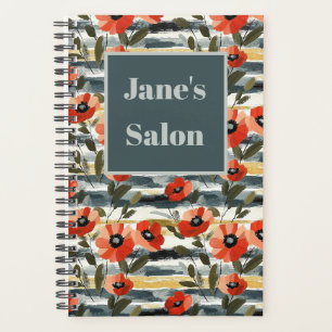 Modern Red Poppy Small Business Planner