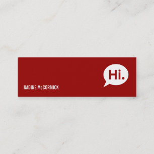 Modern Red Profile Card