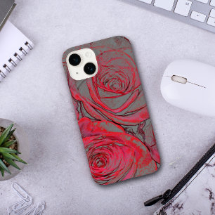 Modern Red Rose Glow  Case-Mate iPhone 14 Case