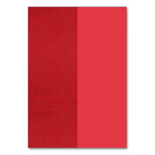 Modern Red Split Table Card – Customisable