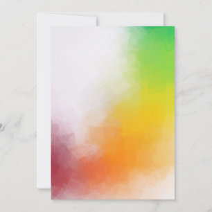 Modern Red Yellow Orange Green Custom Colourful Card