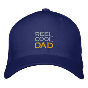 MODERN REEL COOL DAD FISHING FATHER'S DAY  EMBROIDERED HAT