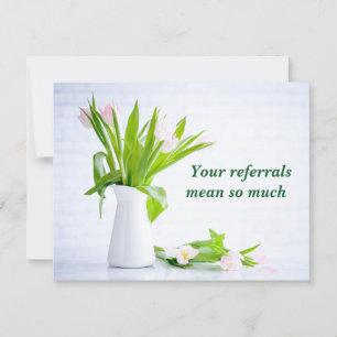 Modern Referral Thank You Business Card
