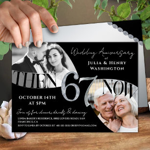 Modern Refined 67th Wedding Anniversary Invitation