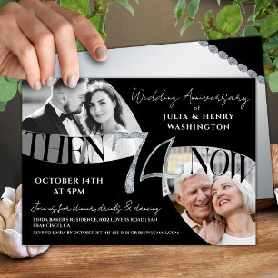 Modern Refined 74th Wedding Anniversary Invitation