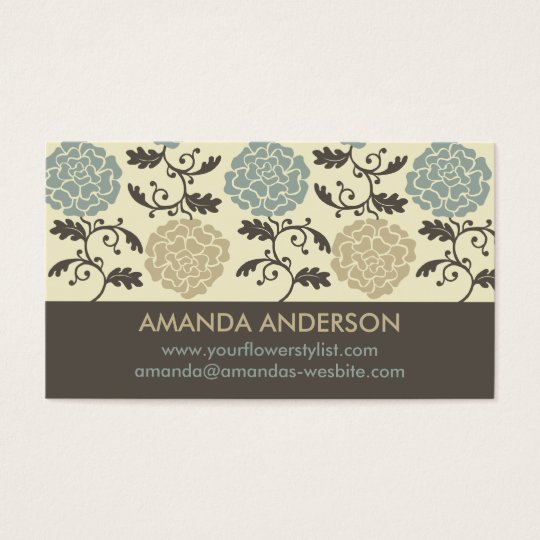 Modern Regal Rose Print Business Cards
