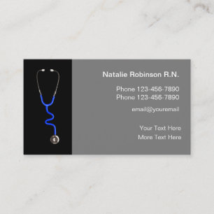 Modern Registered Nurse Medical Business Card