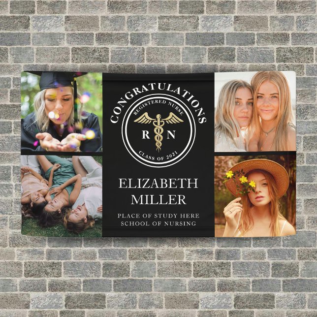 Modern Registered Nurse RN Medical Graduate Photo Banner (Creator Uploaded)