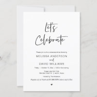 Modern Rehearsal Dinner, Lets celebrate