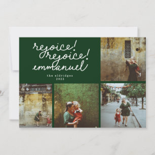 Modern Religious Handwritten Christmas Photo Card