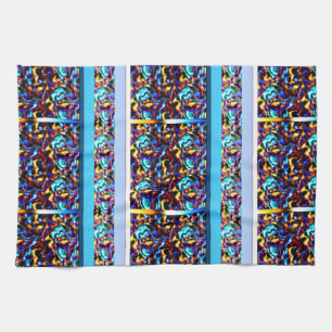 Modern Renaissance Geometric Art Tea Towel