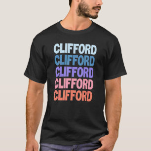 Modern Repeated Text Clifford T-Shirt