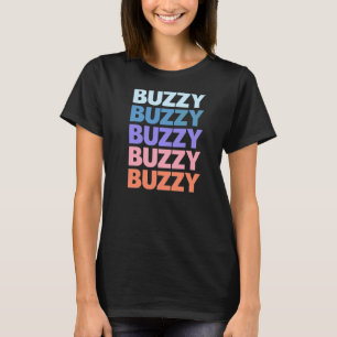 Modern Repeated Text Design Buzzy Grandpa Granddad T-Shirt