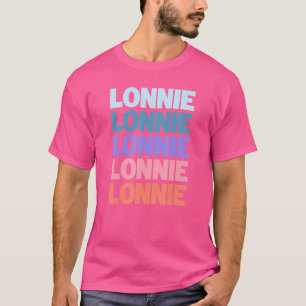 Modern Repeated Text Lonnie T-Shirt