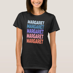 Modern Repeated Text Margaret T-Shirt