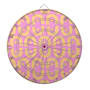 Modern Repeating Shapes Abstract Design Dartboard