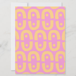 Modern Repeating Shapes Abstract Design Holiday Card