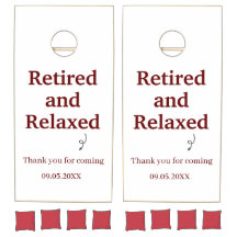 Modern Retired and Relaxed Retirement Funny Custom