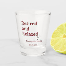 Modern Retired and Relaxed Retirement Funny Custom