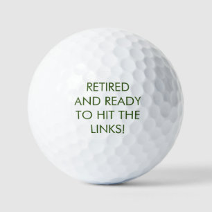 MODERN RETIREMENT GOLF FATHER'S DAY GOLF DAD GOLF BALLS