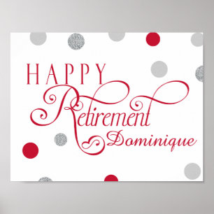 Modern Retirement Party Poster