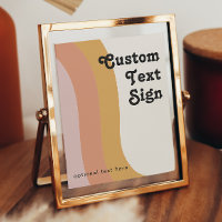 Modern Retro 70's Rainbow Cards and Gifts Custom