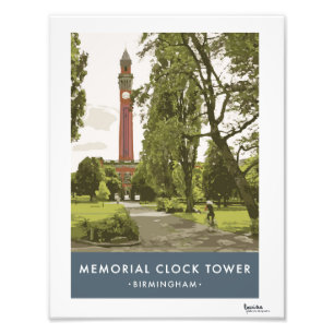 Modern Retro Birmingham Poster