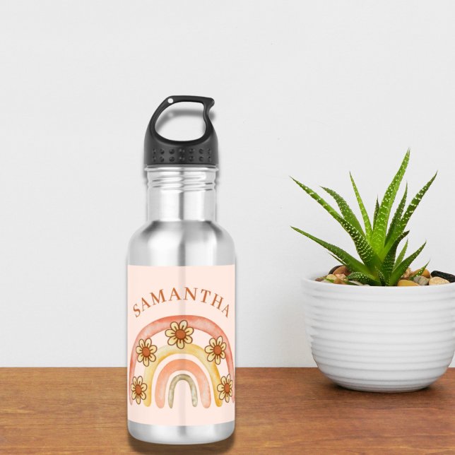 Modern Retro Boho Rainbow  532 Ml Water Bottle (Creator Uploaded)
