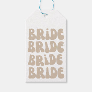 Modern Retro Bride Bachelorette Party Vintage Gift Tags