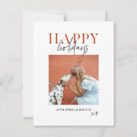 Modern Retro Bright Colorful Red Orange Dog Mom