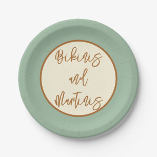 Modern Retro Chilli Lime Paper Plate