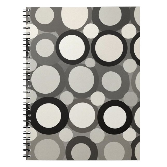 Modern Retro Circle Notebook (Front)