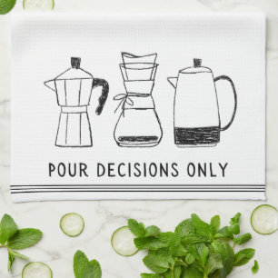 Modern Retro Coffee Lover Tea Towel